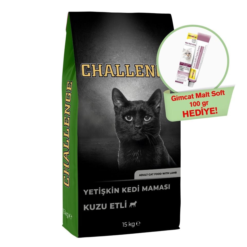 Challenge Kuzu Etli Yetişkin Kedi Maması 15 Kg