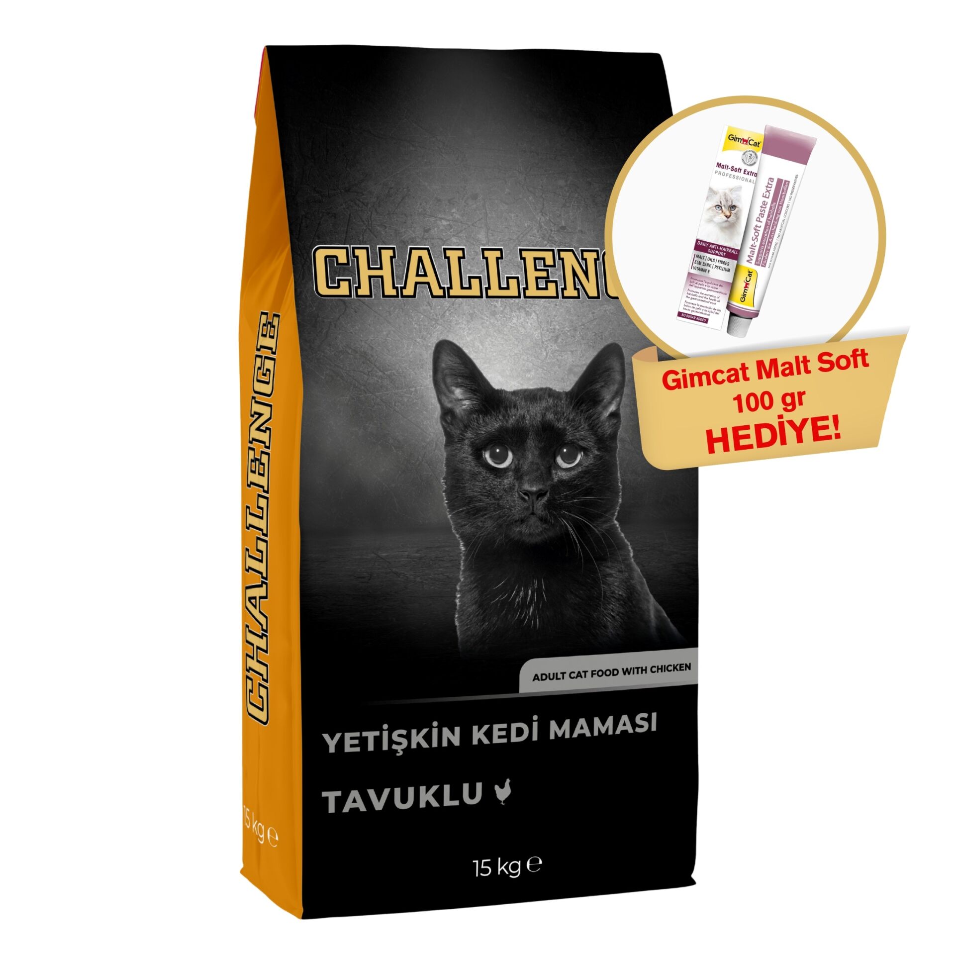 Challenge Tavuklu Yetişkin Kedi Maması 15 Kg