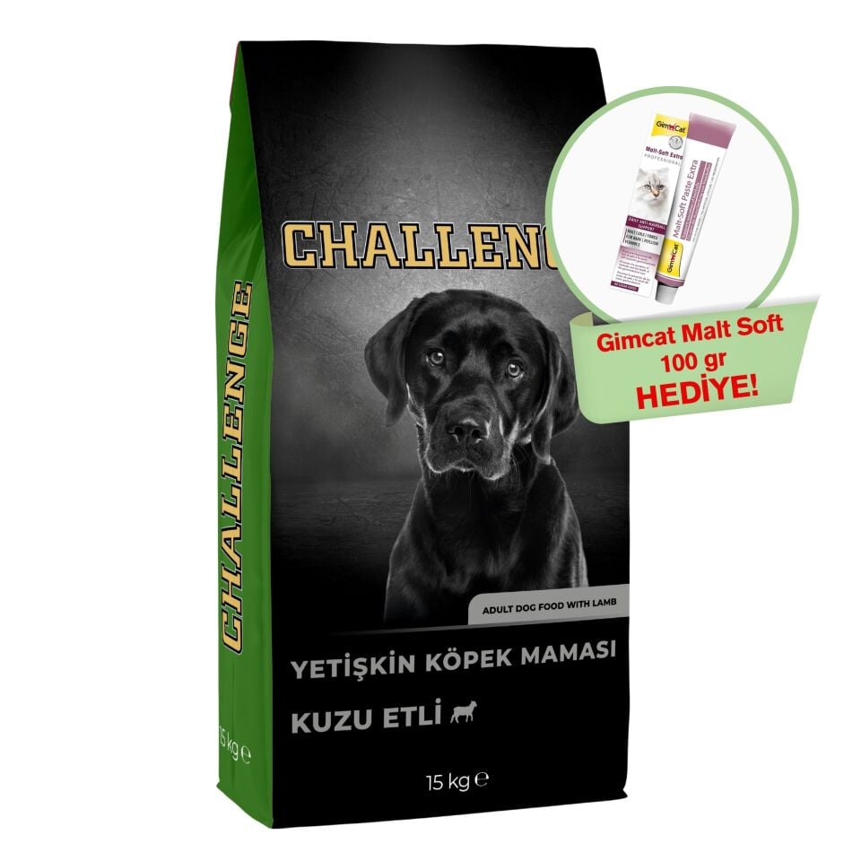 Challenge Kuzu etli Yetişkin Köpek Maması 15 Kg