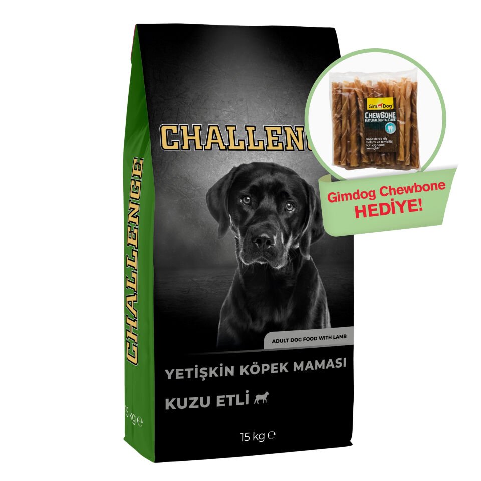 Challenge Kuzu etli Yetişkin Köpek Maması 15 Kg