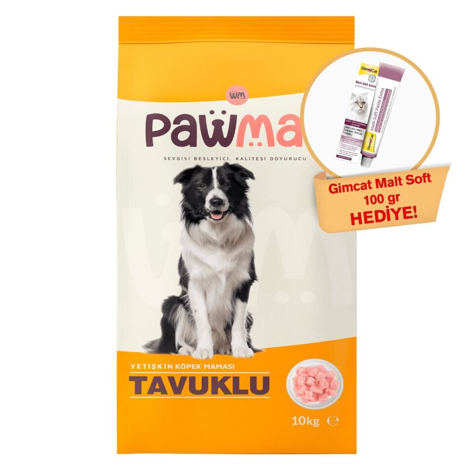 Pawmas Tavuklu Yetişkin Köpek Maması 10 Kg
