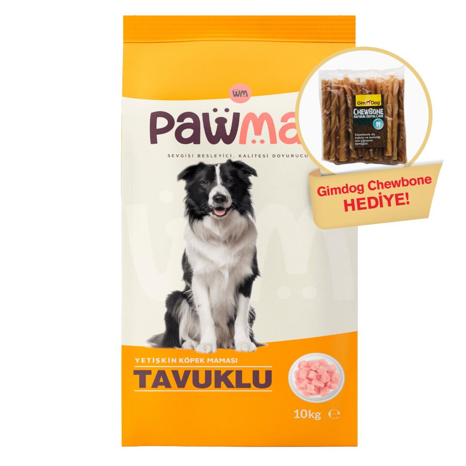 Pawmas Tavuklu Yetişkin Köpek Maması 10 Kg