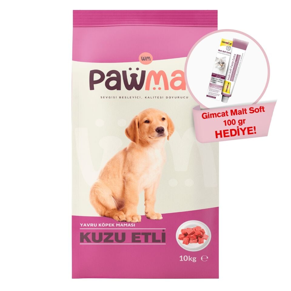 Pawmas Kuzu Etli Yavru Köpek Maması 10 Kg