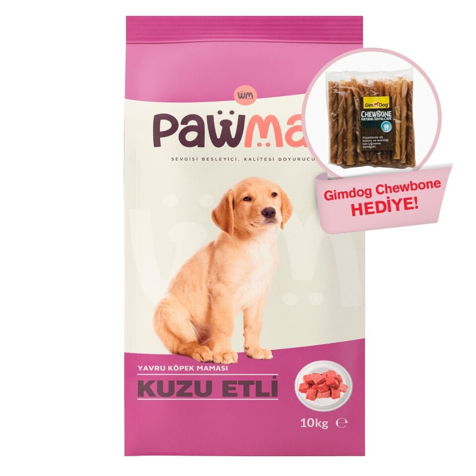 Pawmas Kuzu Etli Yavru Köpek Maması 10 Kg