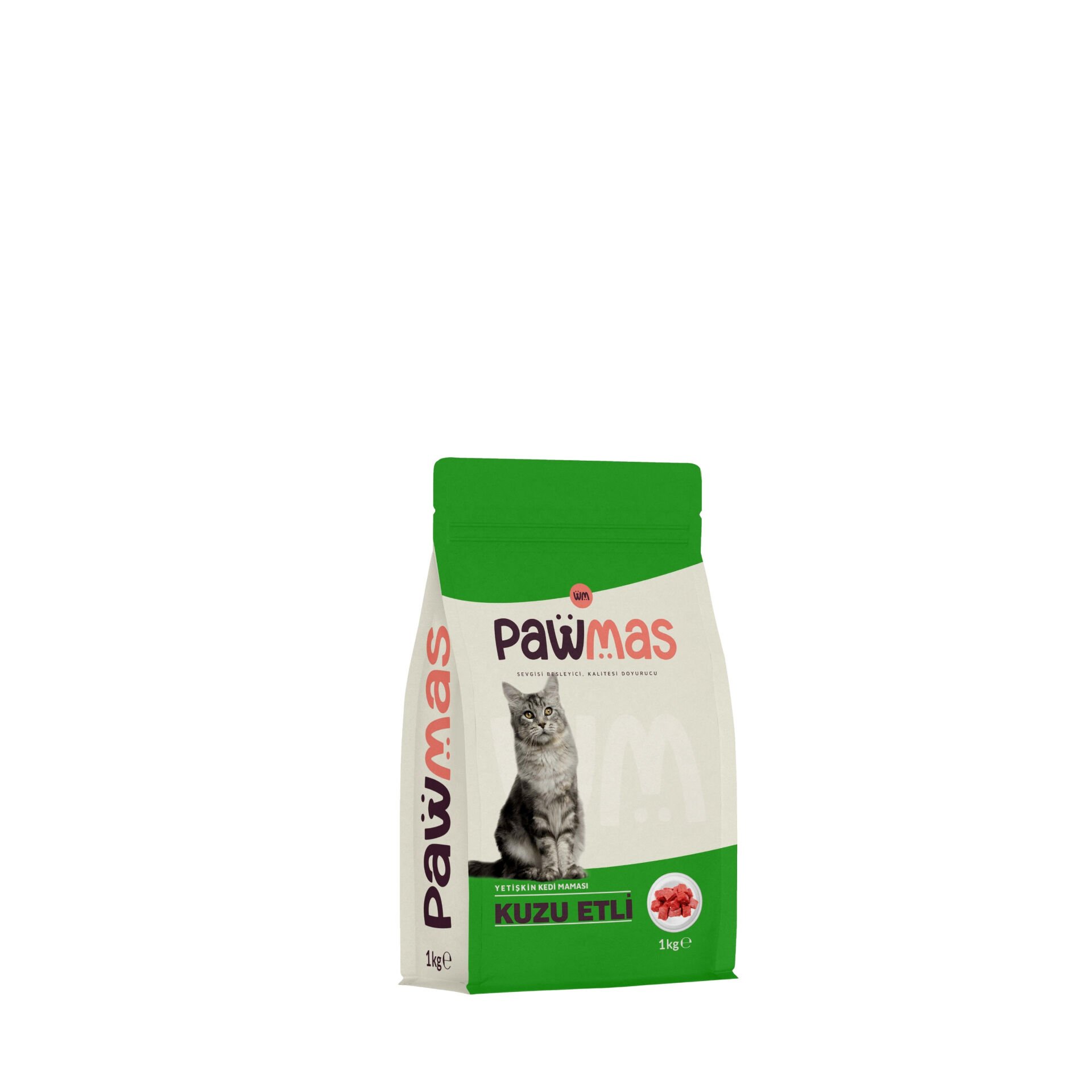 Pawmas Kuzu Etli Yetişkin Kedi Maması 1 Kg