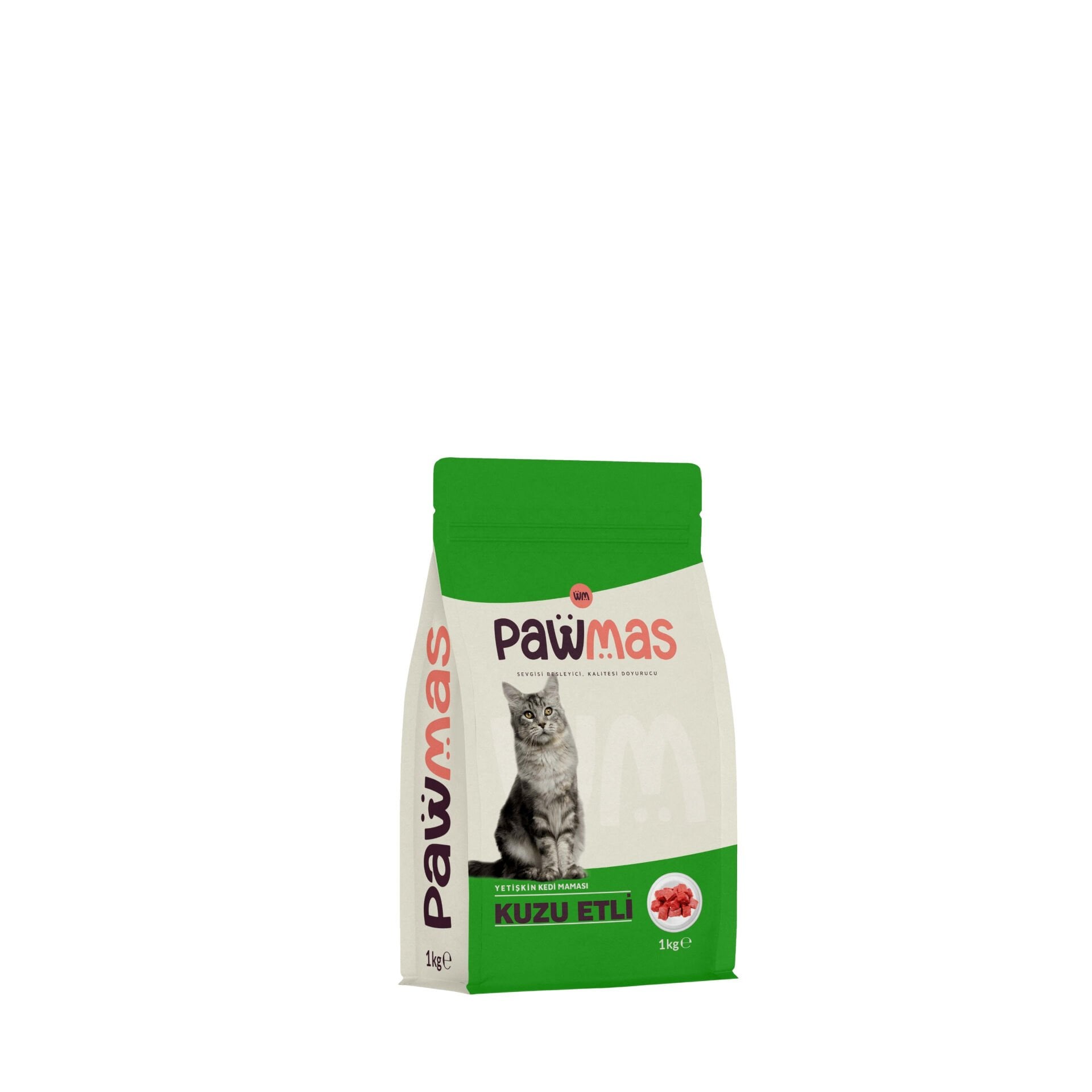 Pawmas Kuzu Etli Yetişkin Kedi Maması 1 Kg