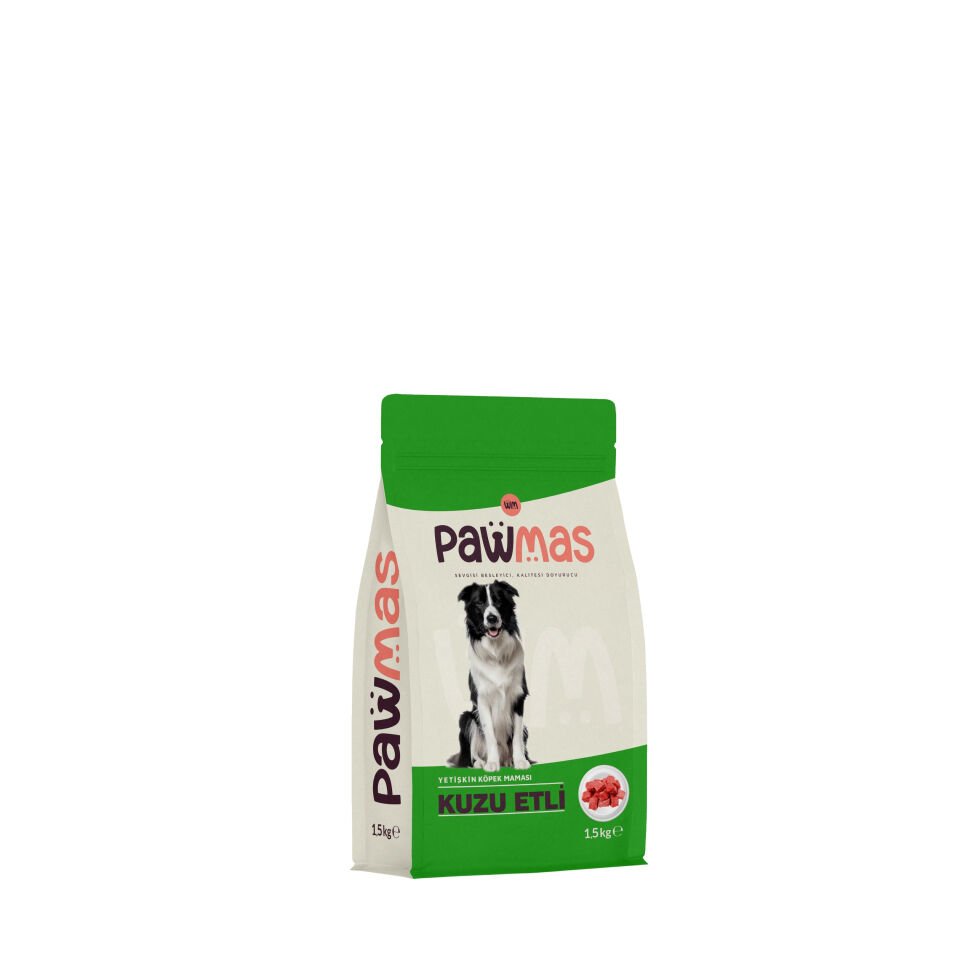 Pawmas Kuzu Etli Yetişkin Köpek Maması 1,5 kg