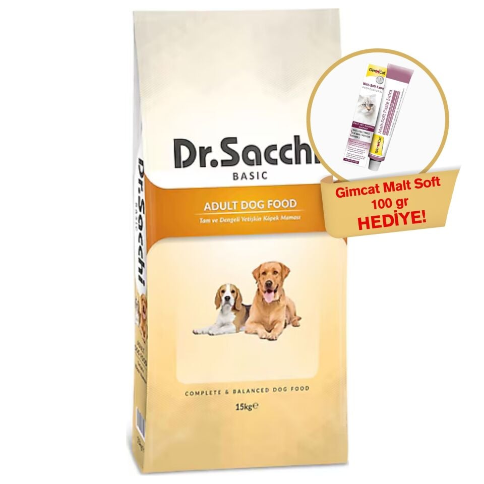 Dr.Sacchi Basic Chicken Yetişkin Köpek Maması 15 kg