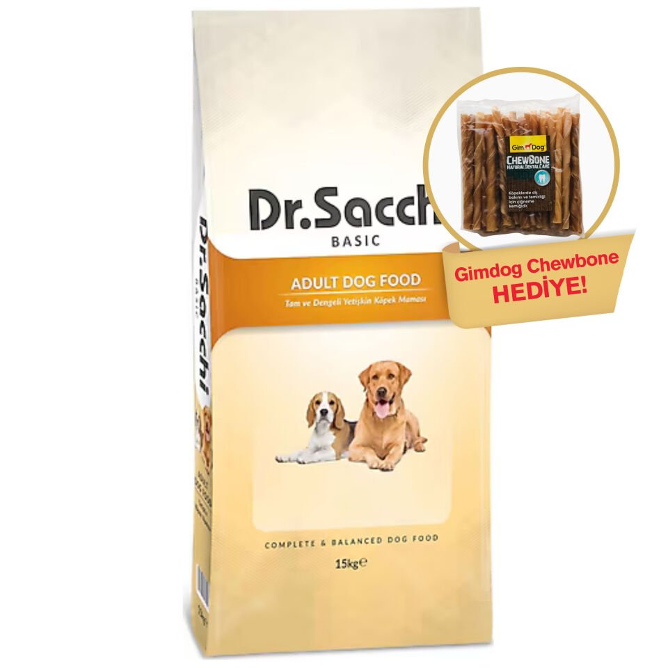 Dr.Sacchi Basic Chicken Yetişkin Köpek Maması 15 kg