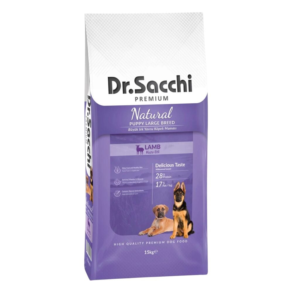Dr.Sacchi Puppy Large Lamb Büyük Irk Yavru Köpek Maması 15 Kg