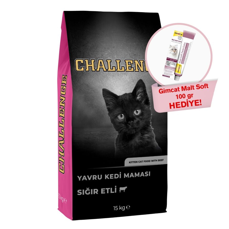Challenge Sığır Etli Yavru Kedi Maması 15 Kg