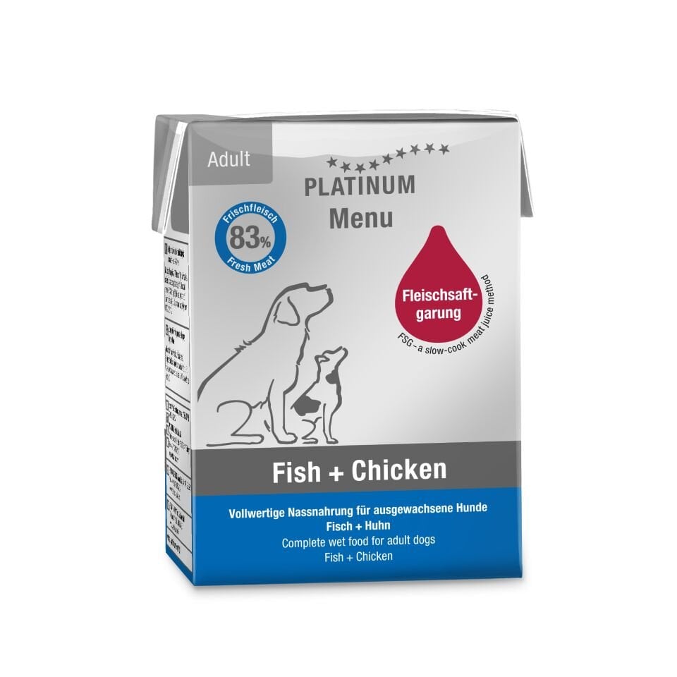 Platinum Balıklı ve Tavuklu Yaş Köpek Maması 185gr