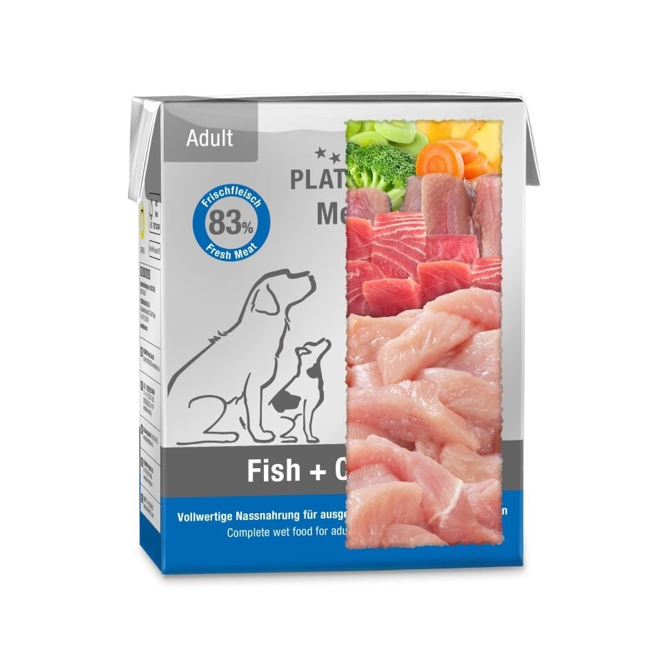 Platinum Balıklı ve Tavuklu Yaş Köpek Maması 375gr