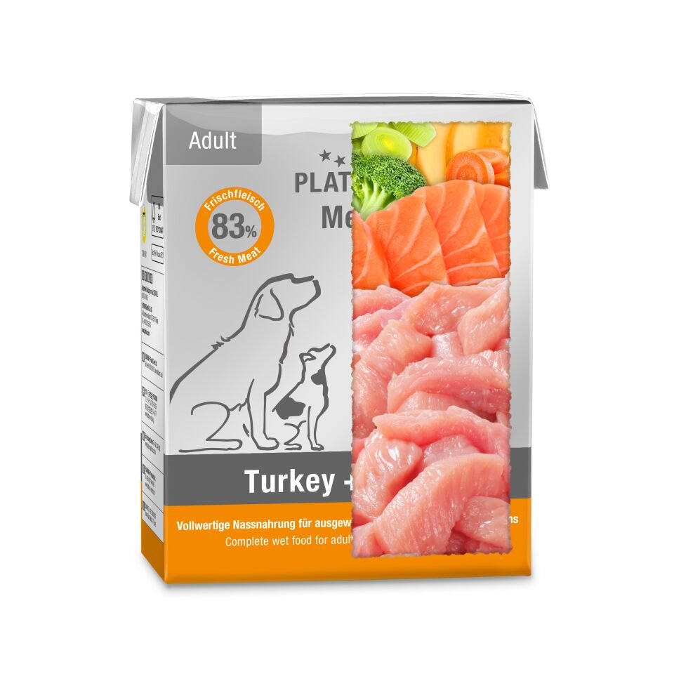 Platinum Hindili ve Somonlu Yaş Köpek Maması 375gr