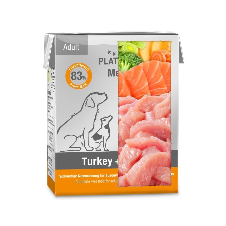 Platinum Hindili ve Somonlu Yaş Köpek Maması 375gr