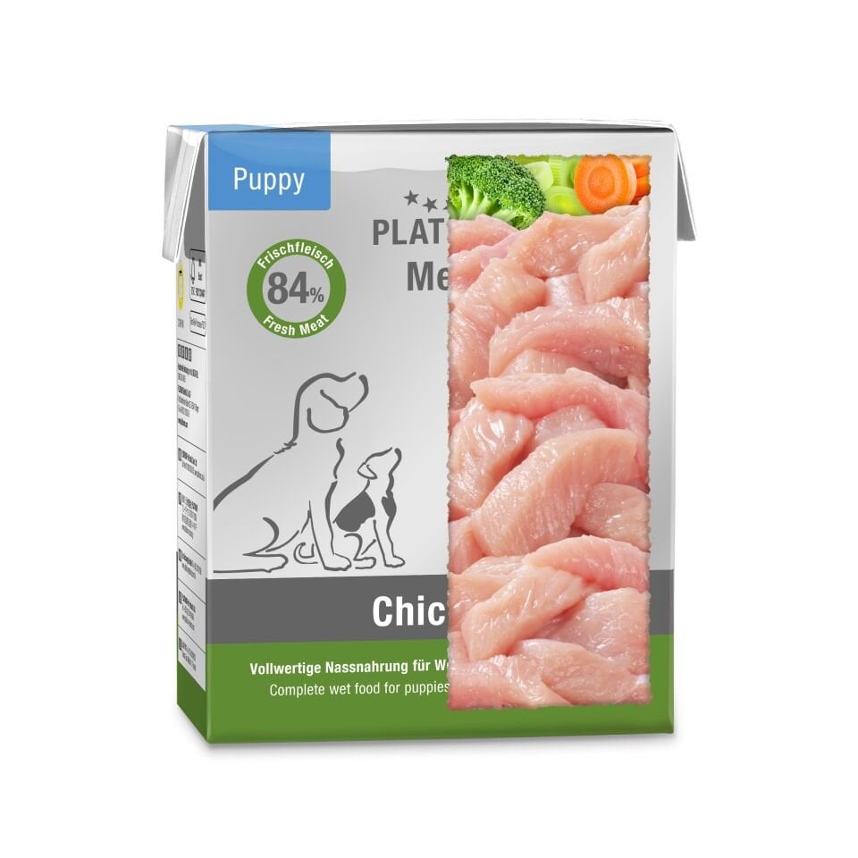 Platinum Tavuklu Yavru Yaş Köpek Maması 375gr