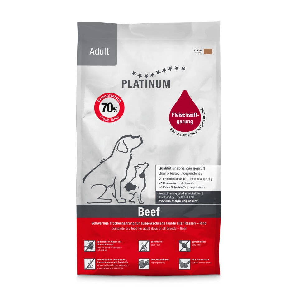 Platinum Sığır Etli Yetişkin Köpek Maması 5kg