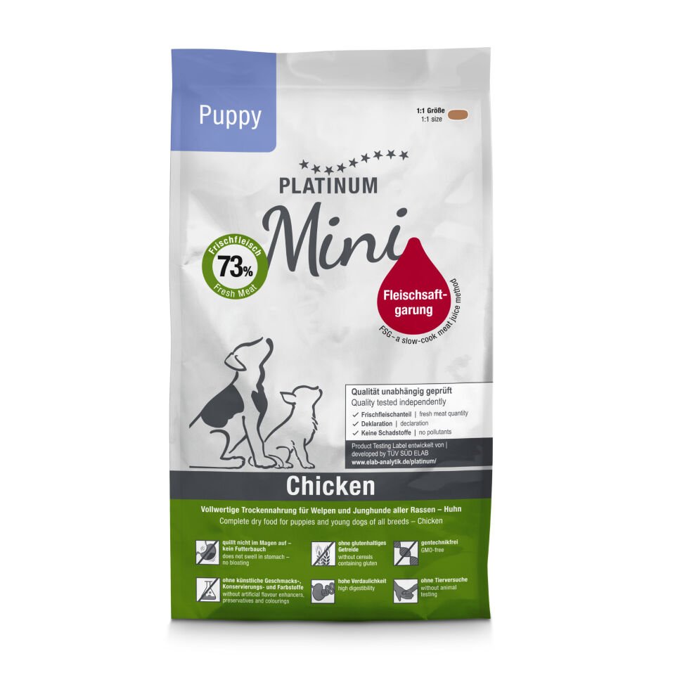 Platinum Mini Yavru Tavuklu Köpek Maması 900gr
