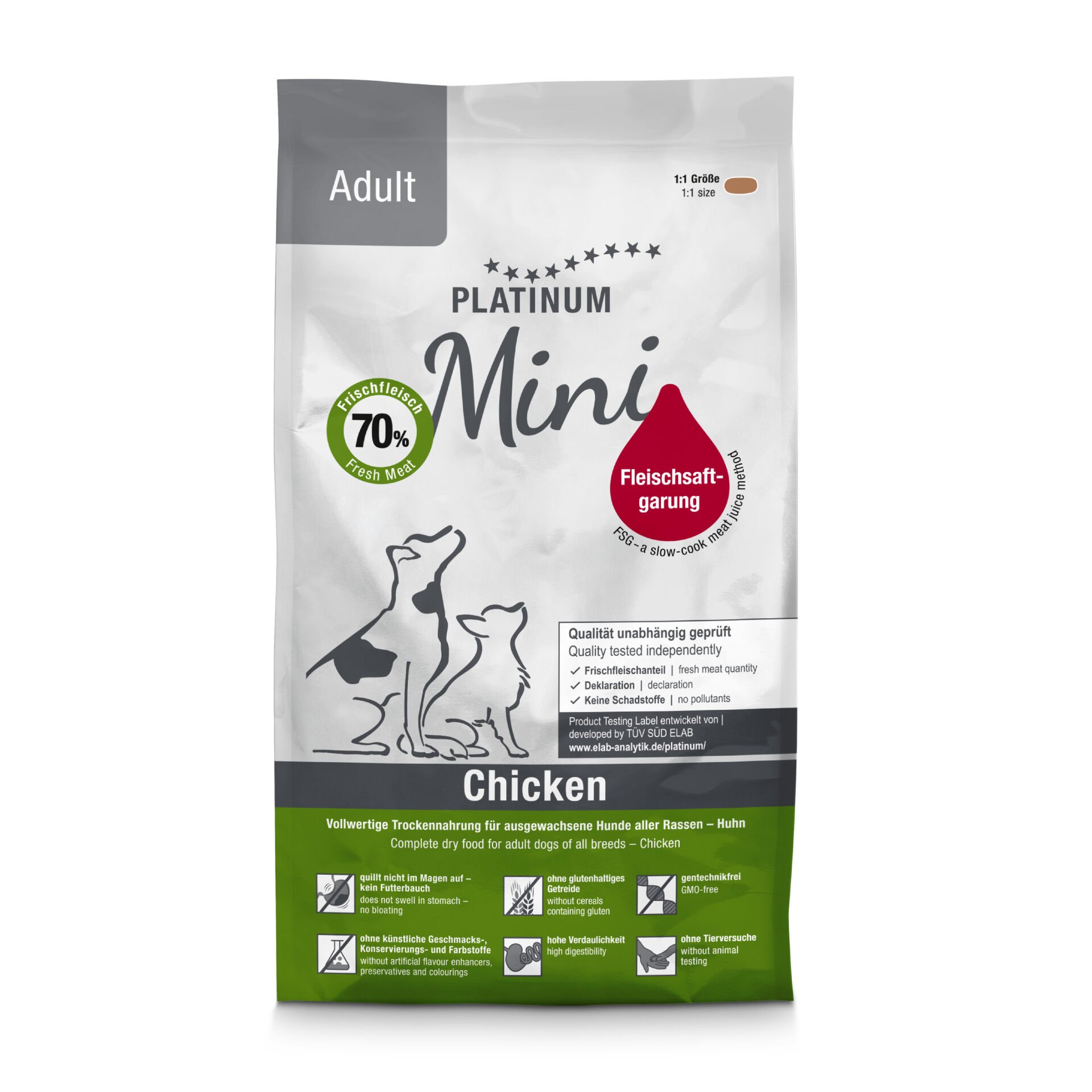 Platinum Mini Tavuklu Yetişkin Köpek Maması 900gr