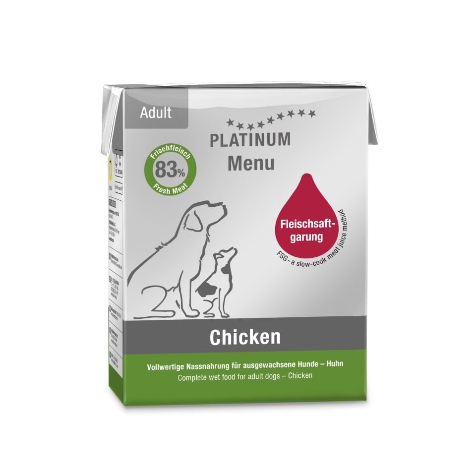 Platinum Tavuklu Yaş Köpek Maması 375gr