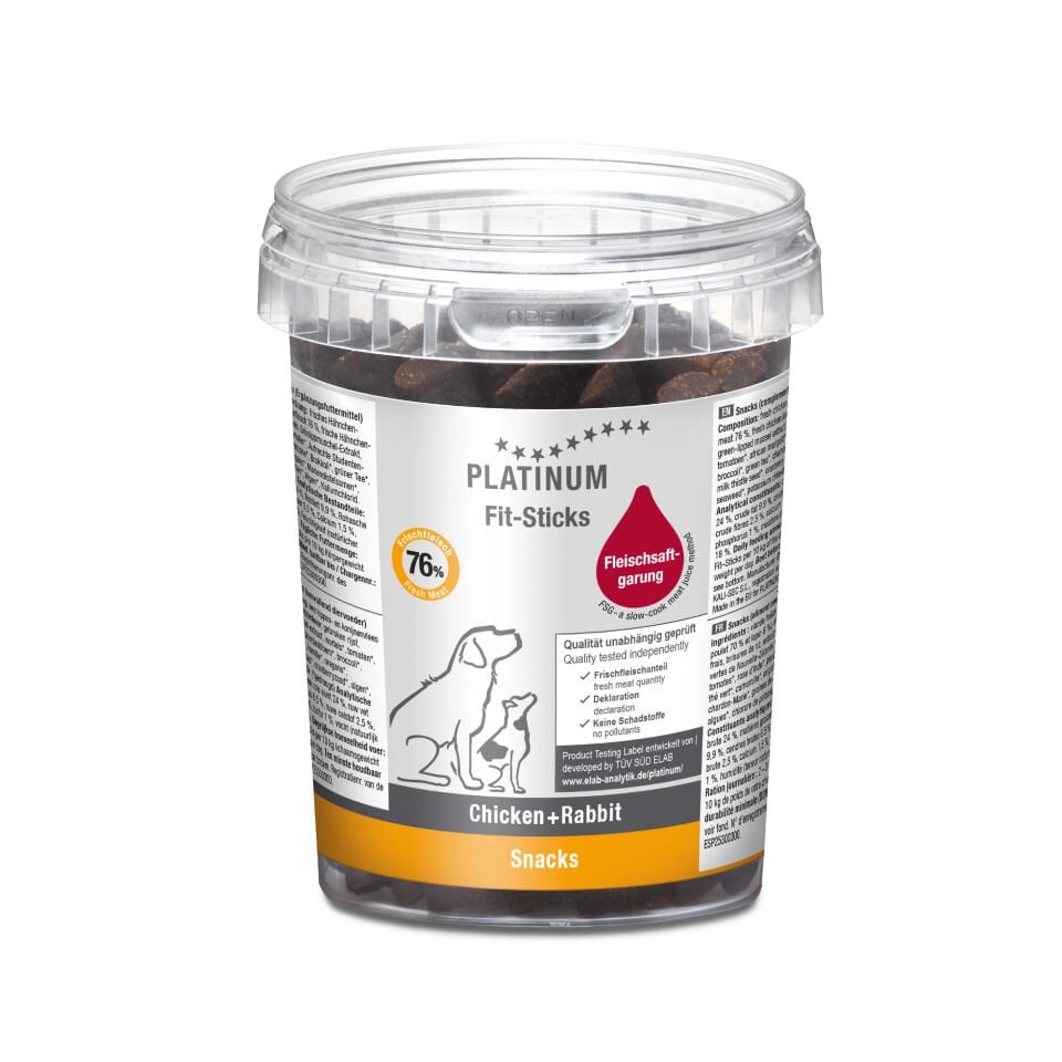 Platinum Fit-Sticks Tavuklu ve Tavşanlı Köpek Ödülü 300gr