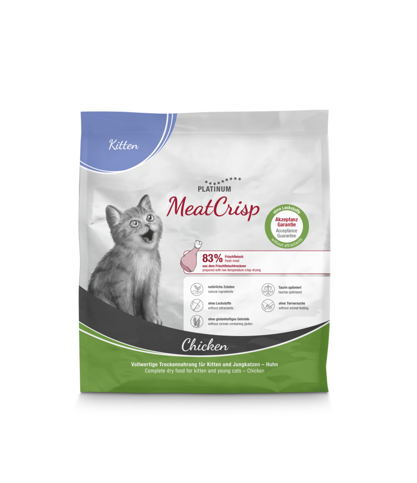 Platinum MeatCrisp Tavuklu Yavru Kedi Maması 400gr