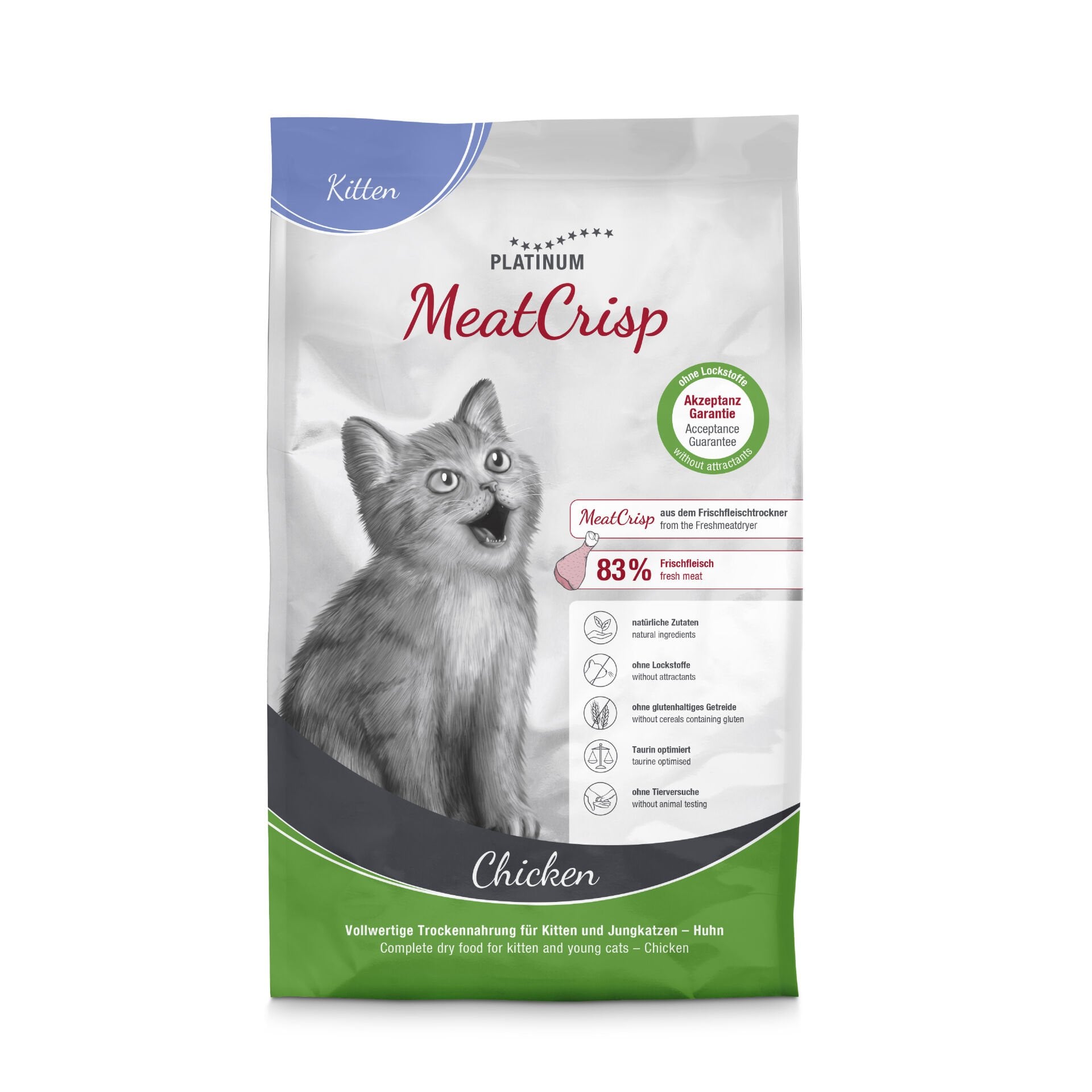 Platinum MeatCrisp Tavuklu Yavru Kedi Maması 3kg
