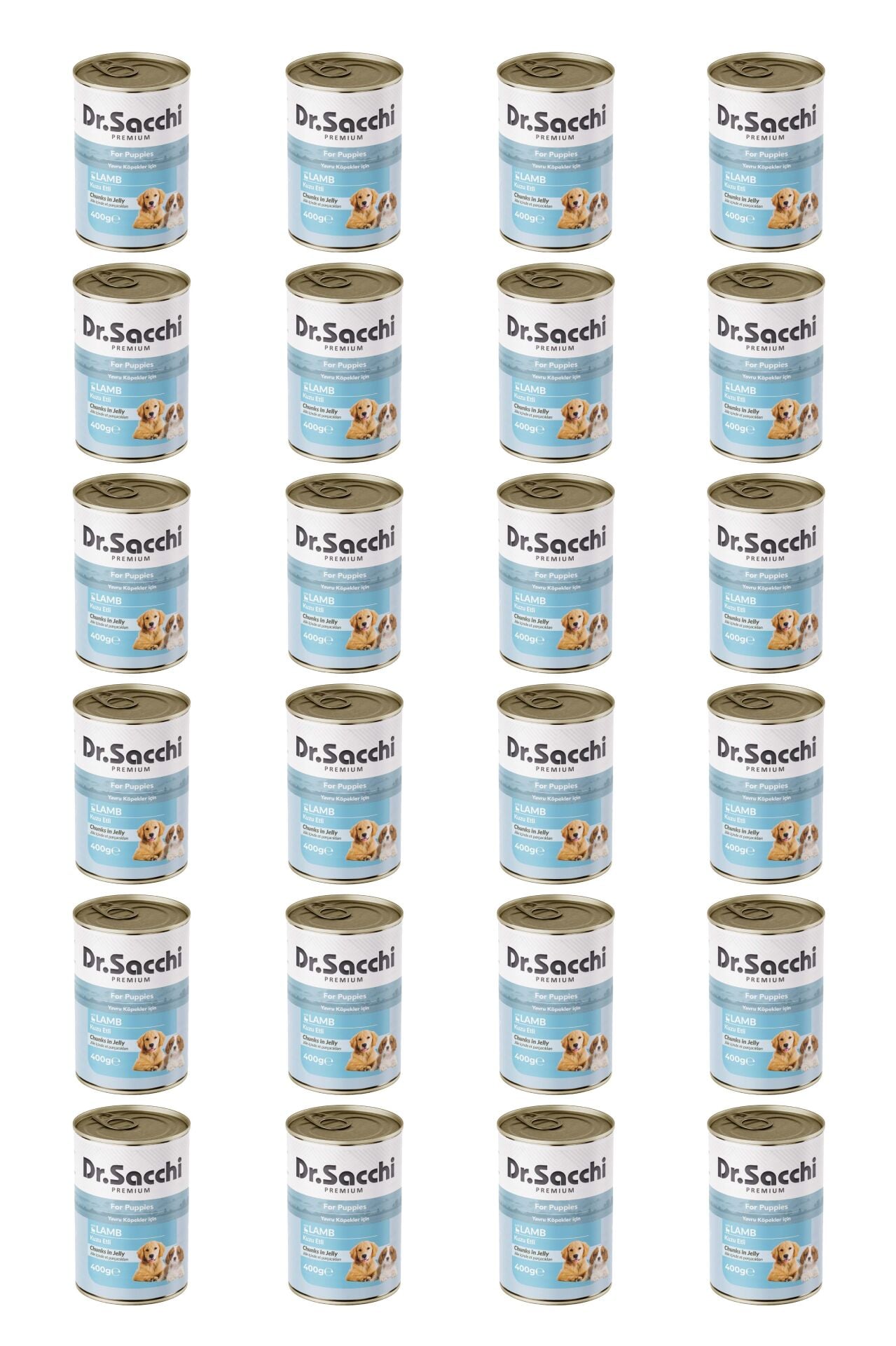Dr.Sacchi yavru köpek-kuzu etli 400gr x 24 adet