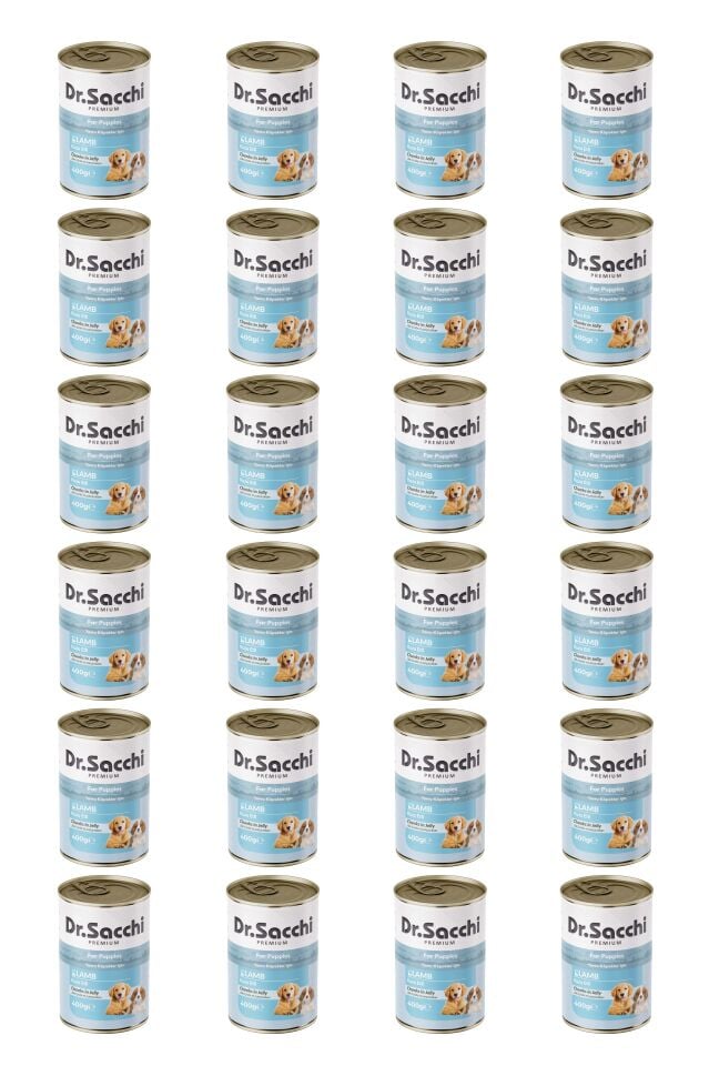 Dr.Sacchi yavru köpek-kuzu etli 400gr x 24 adet