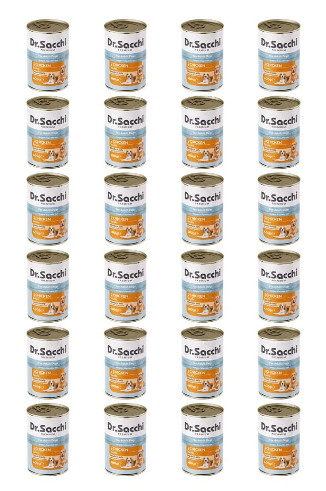 Dr.Sacchi yetişkin köpek-tavuklu 400gr x 24 adet