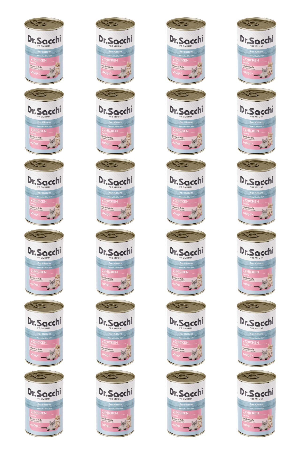 Dr.Sacchi yavru kedi-tavuklu 400gr x 24 adet