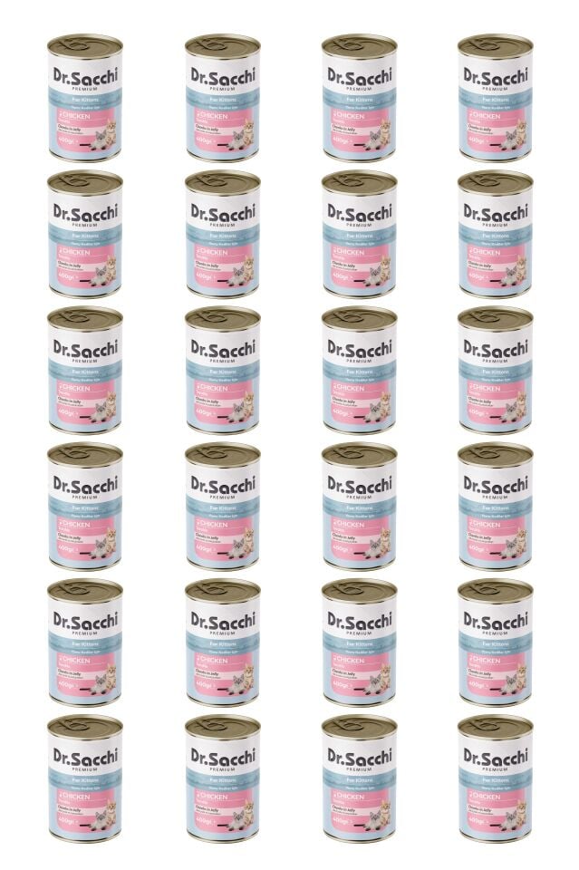 Dr.Sacchi yavru kedi-tavuklu 400gr x 24 adet